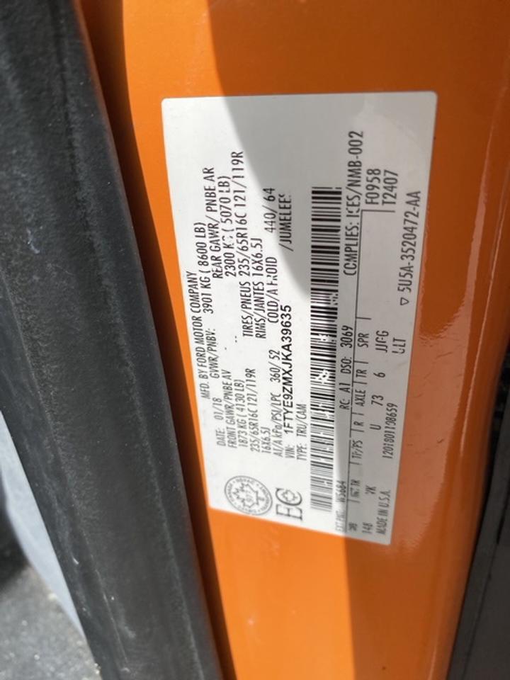 2018 Ford Transit VAN T-150 148" LOW RF 86 Photo