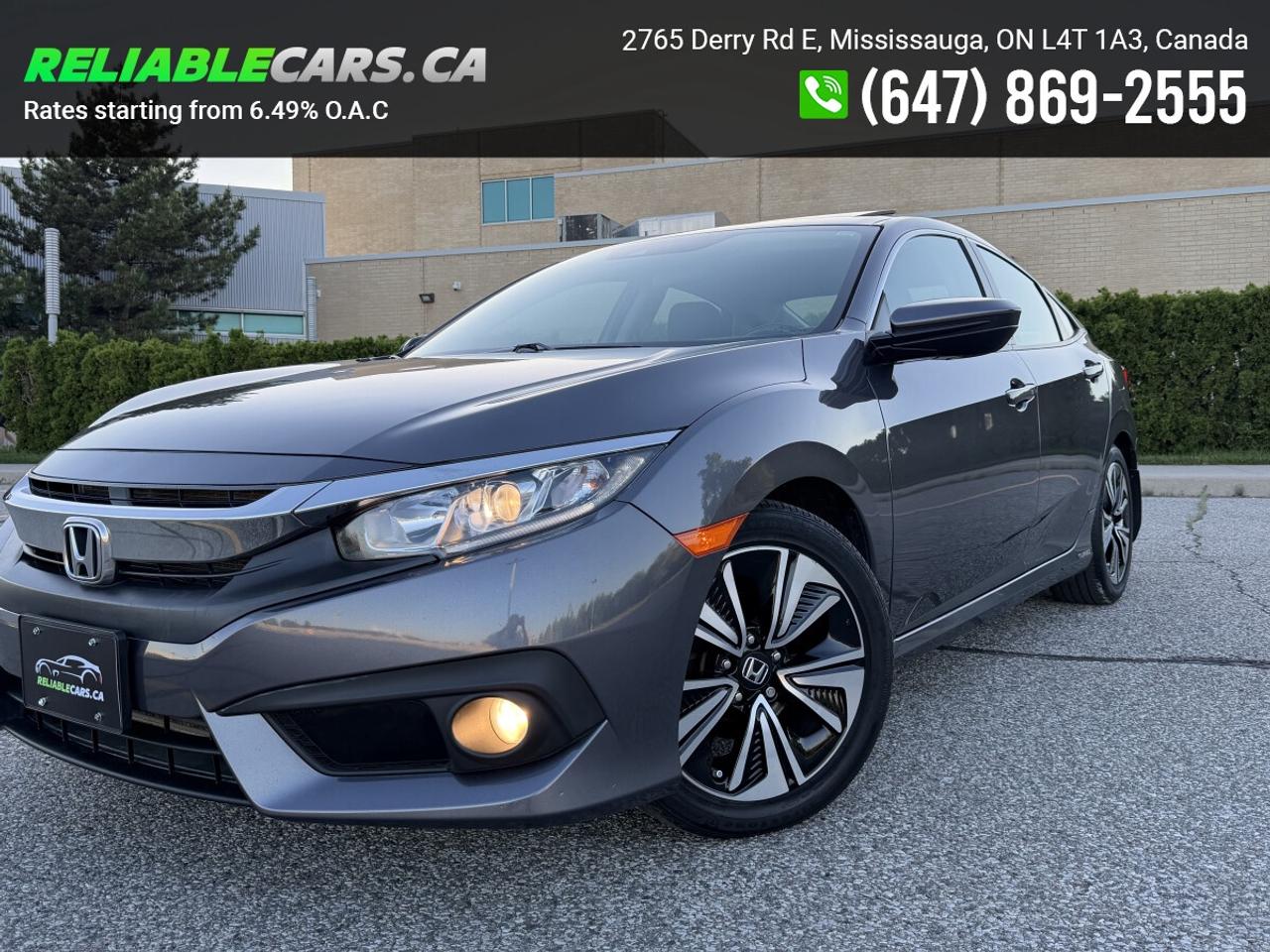 2017 Honda Civic EX-T | No-Accident | Sunroof | Side Camera | Loade Photo4