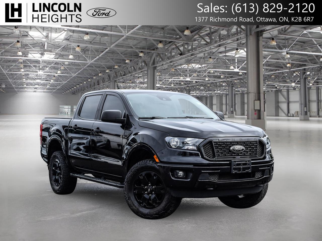 Contact us now: (613) 829-2120  Recent Arrival!      Odometer is 9138 kilometers below market average!    2023 Ford 4D Crew Cab Ranger Shadow Black      4WD EcoBoost 2.3L I4 GTDi DOHC Turbocharged VCT      A quality Lincoln Heights Ford Pre Owned Special!, 4WD.    Here at Lincoln Heights we offer many options to help you find the vehicle that is right for you! Our New Vehicles come with a 3-year/60,000 km Major Component warranty and a 5-year/100,000 km Powertrain warranty. All of our Used Vehicles come with a Carfax Report and are delivered with a 3-month/5,000 km Major Component warranty or the remainder of the manufacture warranty, whichever is greater. Taxes and licensing extra, contact us at 613-829-2120 for more details!