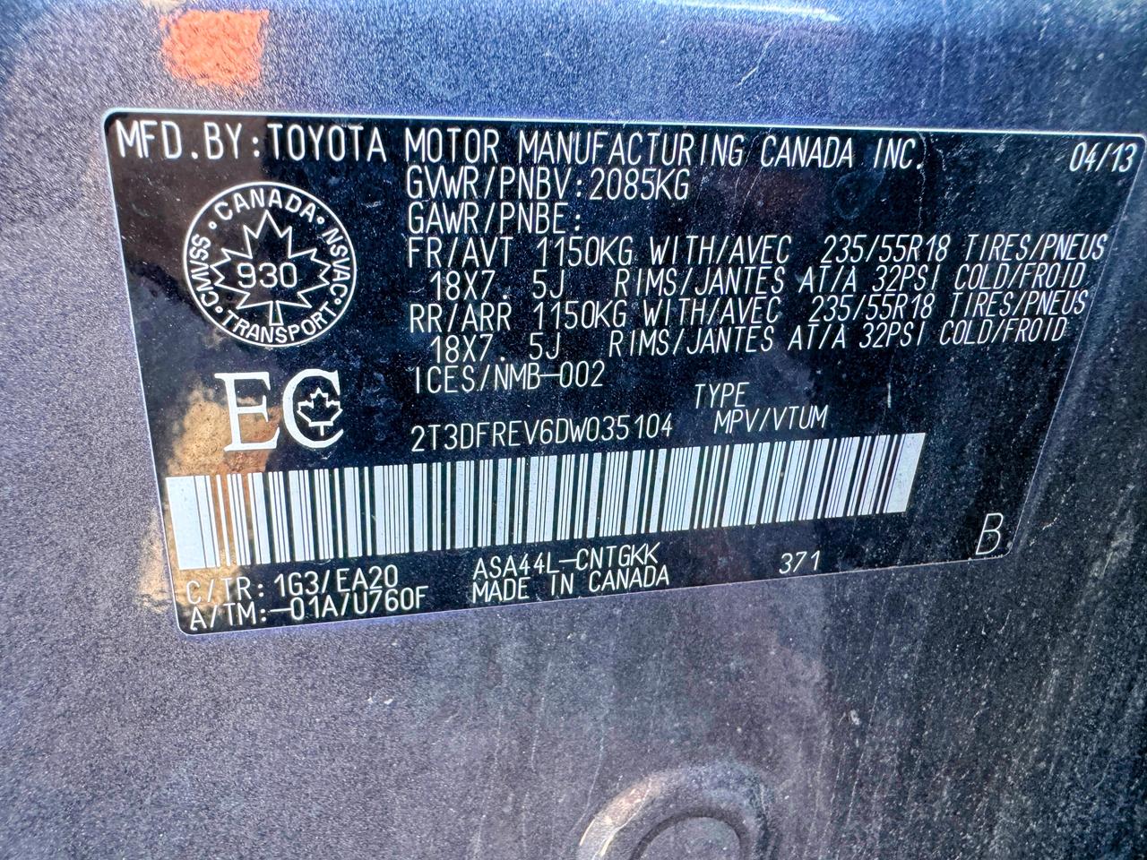2013 Toyota RAV4 LIMITED  Photo