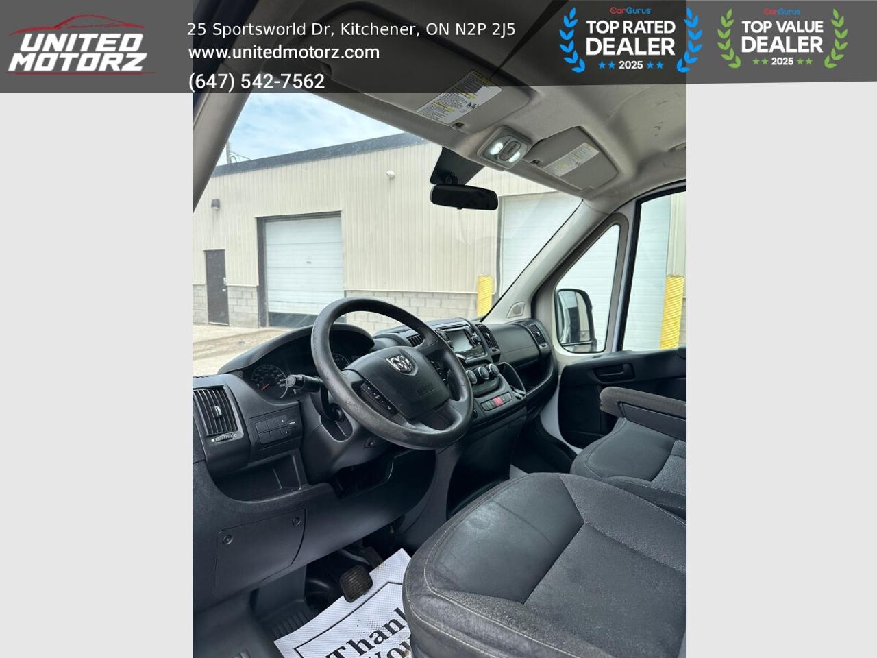 2017 RAM ProMaster 1500 High Roof 136" WB~SAFETY CERTIFIED~16 Service Photo