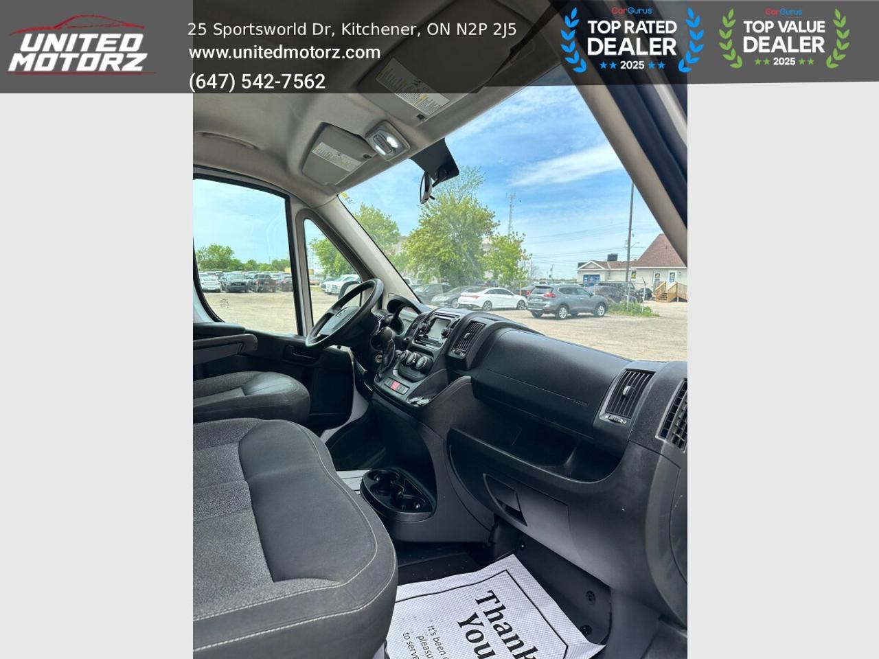 2017 RAM ProMaster 1500 High Roof 136" WB~SAFETY CERTIFIED~16 Service Photo