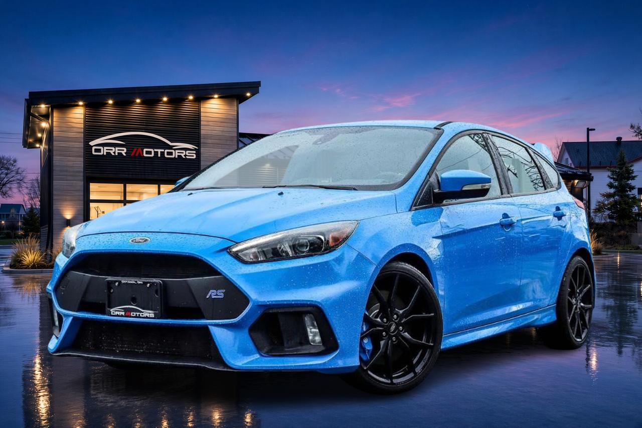Blue 2016 Ford Focus RS Hatchback All-Wheel Drive 6-Speed Manual