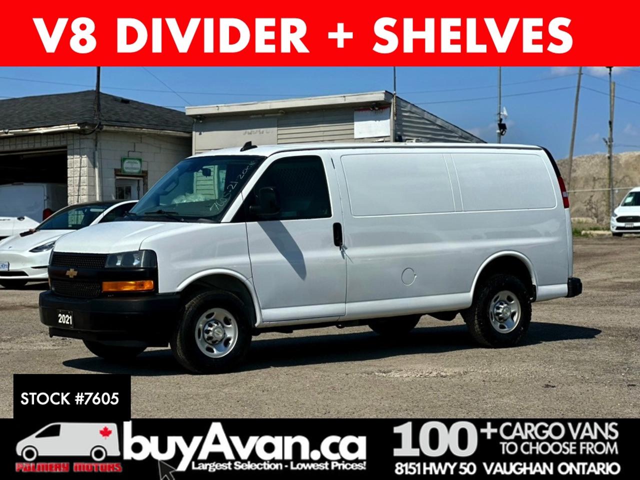 2021 Chevrolet Express 2500 Express 2500 V8 Divider + Shelves Photo0