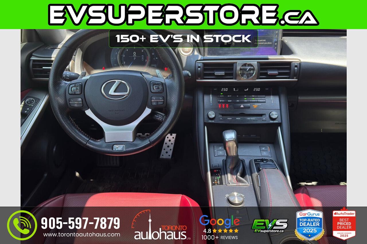 2017 Lexus IS 300/F-SPORT 2/NO ACCIDENTS/RED INT Photo