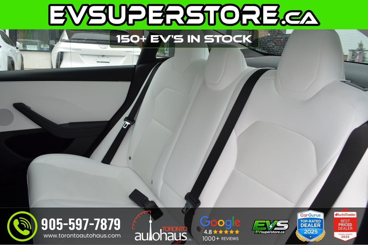 2024 Tesla Model 3 LR AWD I WHITE INTERIOR I EVSUPERSTORE.CA Photo