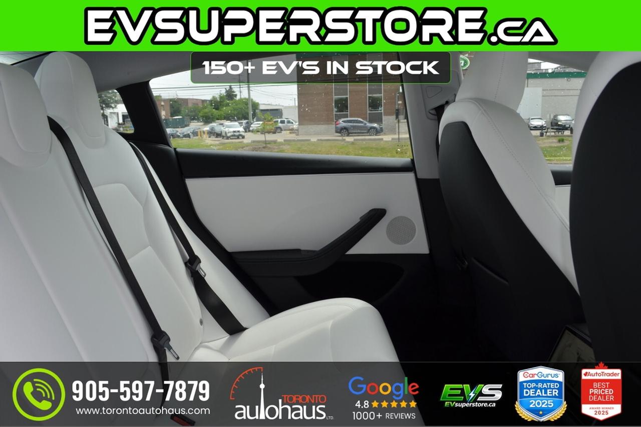 2024 Tesla Model 3 LR AWD I WHITE INTERIOR I EVSUPERSTORE.CA Photo