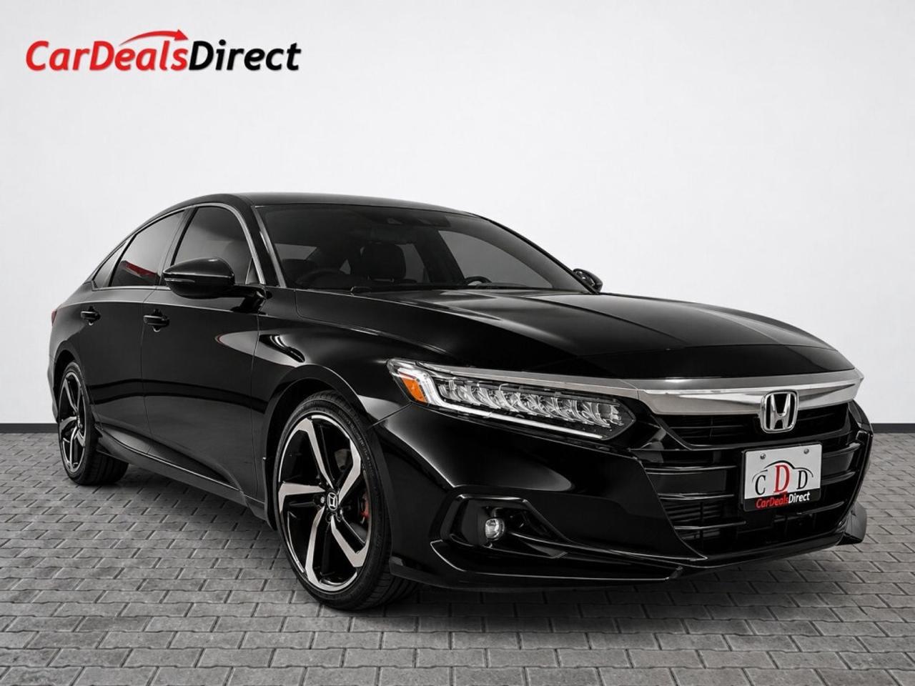 2021 Honda Accord Sport 2.0T   Leather   Sunroof   Navigation   Blac