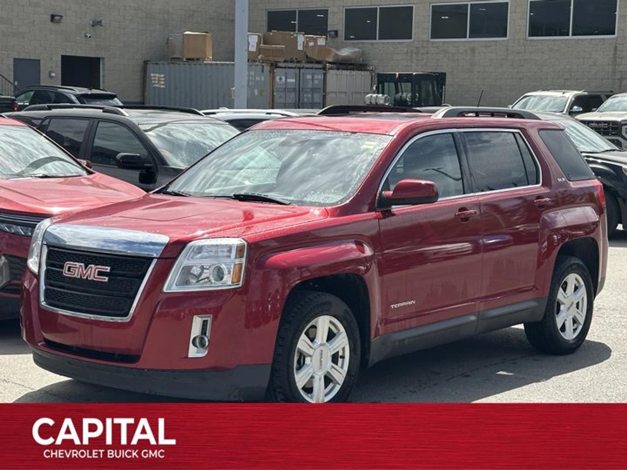 Recent Arrival!Ask for the Internet Department for more information or book your test drive today! Call 403-256-4960 for fast answers at your fingertips! Disclaimer: All prices are plus taxes. See dealer for details. AMVIC Licensed Dealer # B2020028.2014 Terrain 6-Speed Automatic Electronic AWD Terrain SLE-2, 3.6L V6 DI Flex Fuel DOHC VVT, AWD, 17 x 7 Aluminum Wheels, 8-Way Power Driver Seat w/Power Lumbar Support, Automatic Front Climate Control, Charcoal Roof Rails, Convenience Package, Heated Seats, IntelliLink, Leather-Wrapped Steering Wheel w/Audio/Cruise Ctrls, Pioneer Premium 250-Watt 8-Speaker Audio System, Power Tilt-Sliding Glass Sunroof w/Express Open, Preferred Equipment Group 3SB, Remote Vehicle Start System, Tire Pressure Monitoring System.Awards:* JD Power Initial Quality Study * 2014 IIHS Top Safety Pick+ with optional front crash prevention * 2014 KBB.com Brand Image Awards