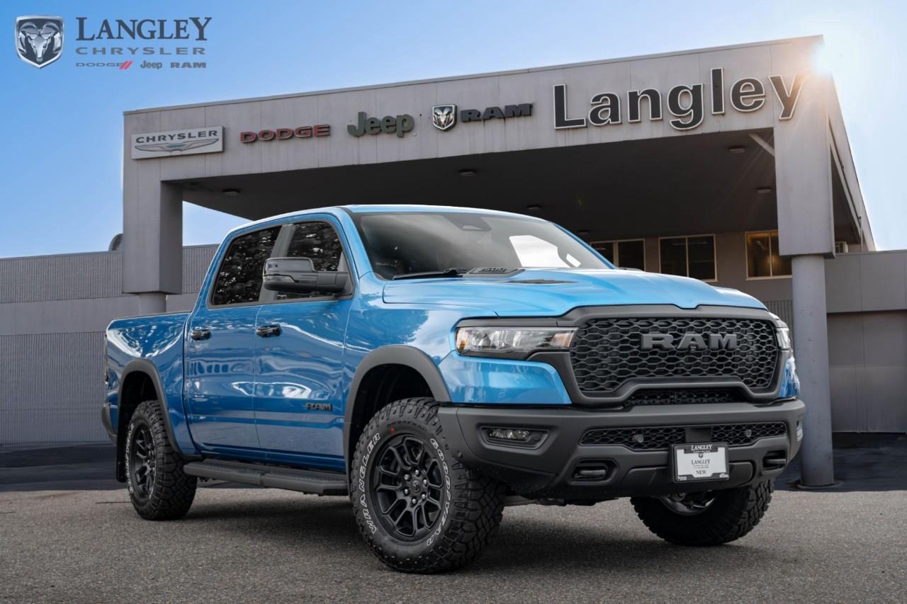 <p><strong>2026 Ram 1500 Rebel 4x4 Crew Cab 5'7" Box</strong></p><p>A rugged and capable off-road pickup designed to deliver impressive performance and durability on any terrain.</p><ul><li><p>Engine: 3.0L Hurricane I-6 Twin-Turbo</p></li><li><p>Horsepower: 420 hp</p></li><li><p>Torque: 469 lb-ft</p></li><li><p>Drivetrain: 4x4 Four-Wheel Drive</p></li><li><p>Max Towing Capacity: 11,570 lbs</p></li></ul><p>Come book a test drive at Langley Chrysler, conveniently located in Langley, British Columbia.</p>*All new vehicle purchases are plus the PDI accessory installs and any price increases provided by the manufacturer. For trucks the accessories will include wheel locks, spray-in liners, and mud flaps. For all other vehicles, wheel locks are standard, other equipment may apply. Confirm with the dealer.

<p>*All prices are net of all manufacturer incentives and/or rebates and are subject to change by the manufacturer without notice. All prices plus applicable taxes, applicable environmental recovery charges, documentation of $599 and full tank of fuel surcharge of $76 if a full tank is chosen.<br />Other items available that are not included in the above price:<br />Tire & Rim Protection and Key fob insurance starting from $599<br />Service contracts (extended warranties) for up to 7 years and 200,000 kms starting from $599<br />Custom vehicle accessory packages, mudflaps and deflectors, tire and rim packages, lift kits, exhaust kits and tonneau covers, canopies and much more that can be added to your payment at time of purchase<br />Undercoating, rust modules, and full protection packages starting from $199<br />Flexible life, disability and critical illness insurances to protect portions of or the entire length of vehicle loan?im?im<br />Financing Fee of $500 when applicable<br />Prices shown are determined using the largest available rebates and incentives and may not qualify for special APR finance offers. See dealer for details. This is a limited time offer.</p>