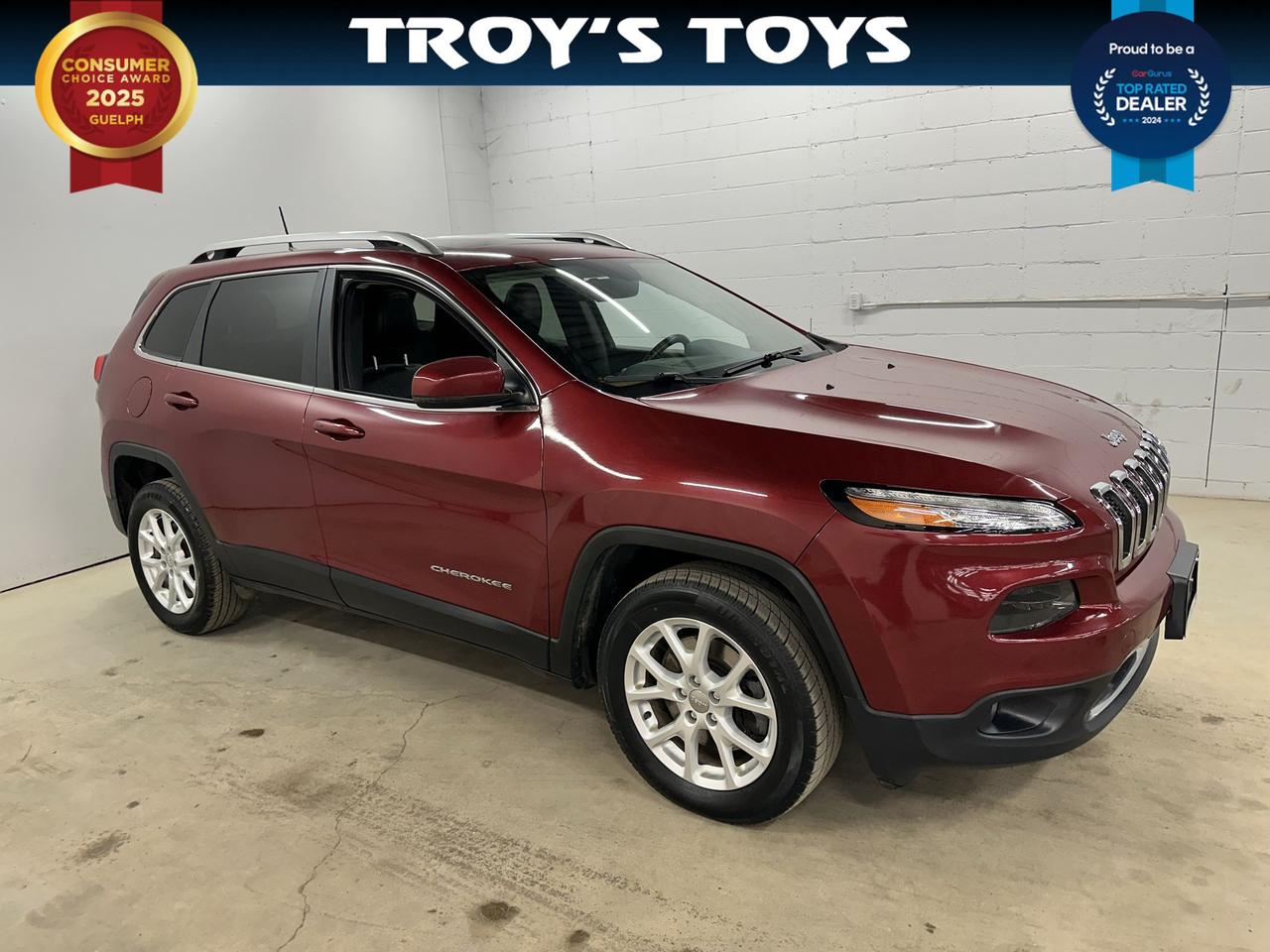 <p>Get ready to experience adventure in this stunning red 2016 Jeep Cherokee Limited, now available at Troys Toys! This isnt just any SUV; its a versatile and capable machine designed to conquer your daily commute and your weekend escapades with equal flair. The bold red exterior is sure to turn heads, while the sophisticated black interior offers a comfortable and stylish cabin for you and your passengers. With its automatic transmission and 4-wheel drive system, youll have the confidence and control to tackle any road condition Canada throws your way, from city streets to rugged trails.</p><p>This 2016 Jeep Cherokee Limited, boasting a robust 119,962 km on the odometer, is ready for its next chapter of exploration. Its SUV/Crossover body style provides ample space and practicality, making it the perfect companion for families, outdoor enthusiasts, or anyone who appreciates a blend of rugged capability and refined comfort.</p><p>Here are five features that make this Jeep Cherokee Limited truly stand out:</p><ul><li><strong>Legendary 4-Wheel Drive Capability:</strong> Conquer any terrain or weather condition with Jeeps renowned 4x4 system, providing unparalleled traction and confidence wherever your journey takes you.</li><li><strong>Luxurious Limited Trim:</strong> Experience premium comfort and advanced technology, elevating your driving experience with features designed for both convenience and sophistication.</li><li><strong>Powerful and Efficient Gasoline Engine:</strong> Enjoy a perfect balance of spirited performance and fuel-conscious operation, ensuring a dynamic yet practical drive.</li><li><strong>Spacious and Versatile SUV/Crossover Design:</strong> With its four doors and ample cargo space, this Cherokee is ready for anything, from grocery runs to weekend getaways.</li><li><strong>Sleek Red Exterior:</strong> Make a bold statement on the road with this eye-catching, vibrant red finish that perfectly complements the Cherokees adventurous spirit.</li></ul><p><strong><em>Powered by AutoIntelligence&trade;</em></strong></p><p>Vehicle information has been generated using artificial intelligence and is provided for informational purposes only. While efforts are made to ensure accuracy, please confirm all details directly with the dealer.</p>