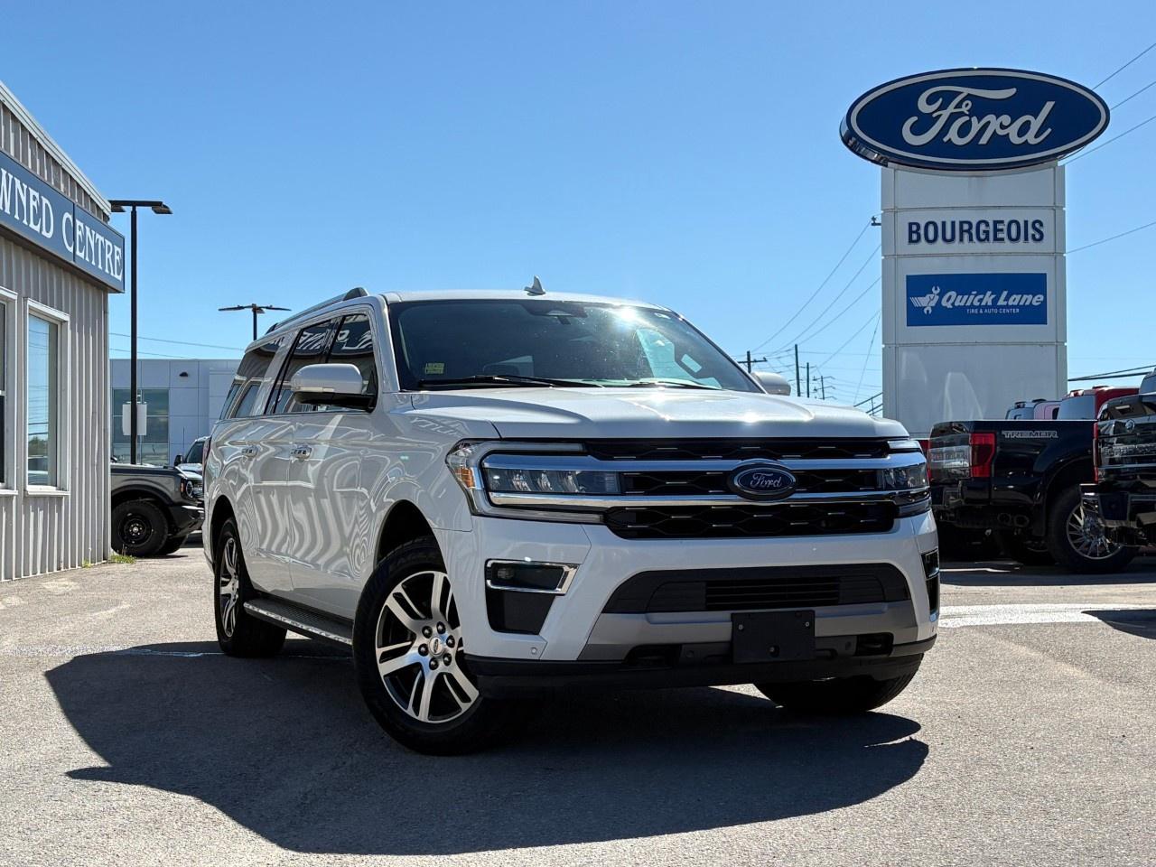 <p>Experience the remarkable 2022 Ford Expedition Limited Max 4x4, a dominant presence in white with superior handling capabilities thanks to its advanced 4×4 drivetrain. This SUV is designed for those who appreciate both power and elegance, perfect for city driving and weekend adventures alike.</p><p>The stylish exterior is complemented by sturdy running boards and sophisticated alloy wheels, while the inviting maroon interior showcases plush leather seats that are both heated and cooled for optimal comfort in any season. The spacious cabin is equipped with an indulgent sunroof, offering panoramic views on your travels.</p><p>Loaded with cutting-edge technology, this Expedition features a user-friendly navigation system displayed on a large screen, while smart device integration keeps you connected on the go. Safety is paramount with advanced systems like lane assist, adaptive cruise control, and a backup camera. Parking sensors and brake assist provide additional peace of mind, making every drive a safe one.</p><p>This versatile SUV, with its luxurious features and powerful ENGINE: 3.5L V6 ECOBOOST, is ideal for families or individuals who demand performance and comfort. Contact Bourgeois Motors Ltd. today for a closer look at this exceptional Ford Expedition and let us help you drive away in your dream vehicle.</p> <p><strong>Why Choose the Bourgeois Auto Group?</strong></p><p>For 80 years, Bourgeois Auto Group has been delivering exceptional automotive experiences. Our factor trained teams work to ensure you receive the shopping experience you deserve; whether you're looking for a new or new-to-you vehicle.</p><p>Shop 24/7 with our online showroom and chat service, ensuring convenience every step of the way. No hidden fees, full disclosure, and every pre-owned vehicle comes with a Carfax® report for peace of mind.</p><p>We offer a wide selection of pre-owned vehicles, all competitively priced using real-time market data. Get the best deal on your purchase and trade-in with our free Live Market Analysis report.</p><p>Looking to sell your car? We buy any make or modelno purchase required. Our simple to use online trade valuation tool will provide you with a clear, transparent selling experience whether you buy our car or not.</p><p>Backed by hundreds dedicated employees across 4 convenient locations, were here to meet all your automotive needs. Visit us in Midland or Parry Sound and explore our inventory or schedule your next service today.</p> <p><strong>Financing Your Next Vehicle with Bourgeois Motors Ford in Midland:</strong></p><p>At Bourgeois Motors Ford, we make financing your next vehicle simple and stress-free! Our team works with trusted lenders to find flexible options tailored to your budget. Drive away with confidenceapply today!</p><p>Take advantage of our online pre-qualification tool, backed by Equifax and TD Bank to find the payment that works for you. Simply <a href=https://www.bourgeoismotors.com/free-credit-check/ rel=nofollow><strong>CLICK HERE</strong></a><strong> </strong>to use our secure online credit tool with no impact to your credit.</p>