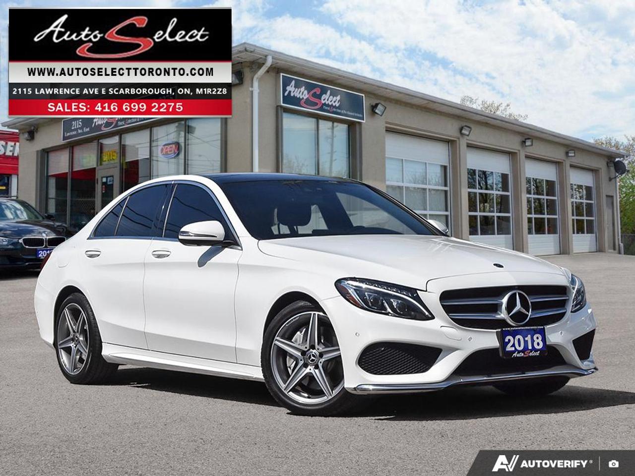 2018 Mercedes-Benz C-Class 4Matic C300 AWD - Technology Pkg - Panoramic Sunroof Photo