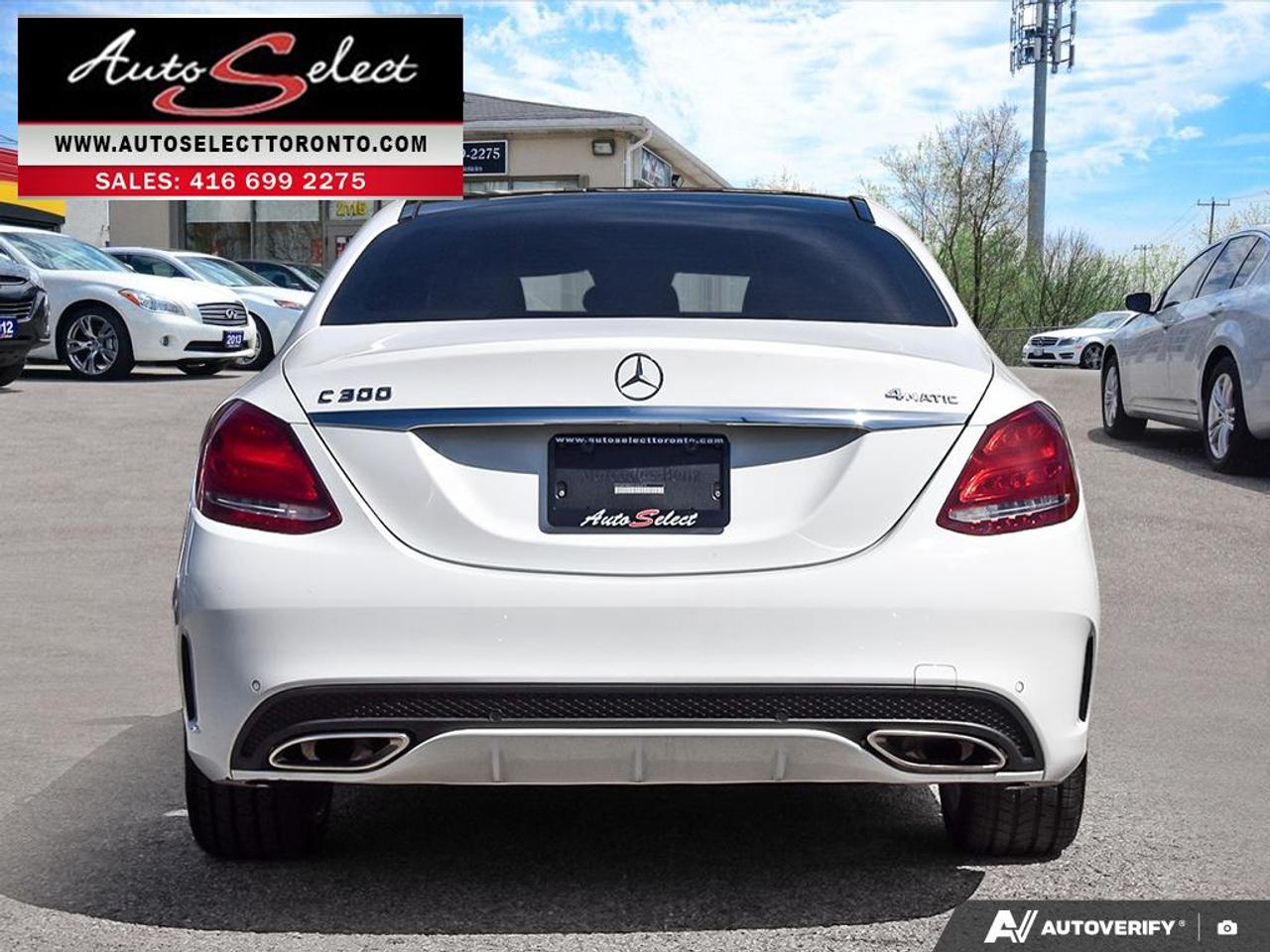 2018 Mercedes-Benz C-Class 4Matic C300 AWD - Technology Pkg - Panoramic Sunroof Photo