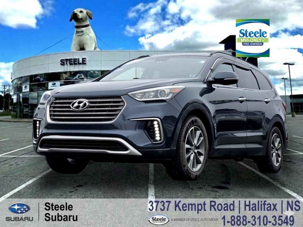 2017 Hyundai Santa Fe XL Premium | AWD | Heated Seats | 7-Passenger | MVI OnlyA practical, comfortable SUV that fits right into Halifax life whether its a steady Dartmouth commute or heading out toward the Valley with the family on a warm evening. Its an easy vehicle to live with, offering the space and confidence you need for everyday driving.The 2017 Hyundai Santa Fe XL Premium offers a strong balance of value and versatility, powered by a 3.3L V6 engine paired with a smooth 6-speed automatic transmission. Its AWD system delivers dependable traction on wet roads and uneven surfaces, while the longer body provides stable highway manners and usable three-row seating. This unit is being sold as an MVI-only vehicle with known history, including a previous Carfax claim and a non-functioning backup camera, though reverse proximity sensors are still working for added awareness when parking. It has been inspected and serviced with a completed oil and filter change and general mechanical checks, giving buyers a clear picture of condition and a practical, ready-to-drive option for everyday use.Performance & SafetyAWD system3.3L V6 engine with 6-speed automaticReverse proximity sensorsElectronic stability controlTraction control systemAnti-lock braking systemComfort & TechHeated front seatsHeated side mirrorsCloth upholsteryTouchscreen infotainment systemRearview display (camera inoperative)Dual-zone automatic climate controlKeyless entryPower windows and locksIf youre looking for an affordable three-row SUV with solid road manners and everyday usability, this Santa Fe XL Premium is worth considering. Contact Steele Subaru in Halifax to schedule a test drive a practical option for getting around Nova Scotia this summer.MVI ONLYThis vehicle is part of our MVI Only Used Cars inventory an affordable option for buyers who dont mind a little elbow grease. Like a fixer-upper home, these vehicles might need some TLC after purchase, but theyve all been fully inspected and come with a valid 2-year Nova Scotia Motor Vehicle Inspection (MVI). A copy of the inspection report and a list of any recommended or required work will be provided. We also include a Carfax Vehicle History Report for full transparency. These vehicles are priced for immediate sale and offer a great opportunity for the right buyer to get on the road at a budget-friendly price.Disclaimer: While every effort has been made to identify and disclose known or visible issues during our inspection process, additional repairs may be required. Symptoms such as warning lights, abnormal noises (including squeaks, rattles, or whines), or performance concerns may require further diagnosis. Please note that sealed components such as engines, transmissions, and clutches are not dismantled or internally inspected. It is the sole responsibility of the purchaser to address any repairs or maintenance needs beyond those required to meet the standards of a valid Nova Scotia Motor Vehicle Inspection (MVI). We also recommend that purchasers obtain an independent inspection of the vehicle prior to purchase.All Wheel Drive, Alloy wheels, CD player, Electronic Stability Control, Front dual zone A/C, Heated front seats, Heated rear seats, Heated steering wheel, Power Liftgate, Rear Parking Sensors.