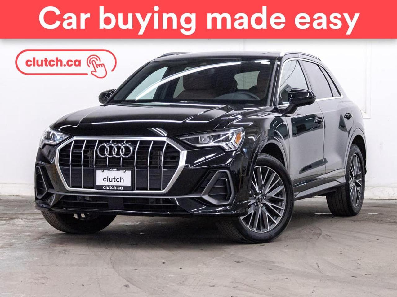 Electric Parking Brake, Brake Assist, Power Tailgate/Hatch and more!<br> <br>Clutch is the largest online used car retailer in Canada, delivering a seamless, hassle-free car-buying experience to drivers everywhere. Shop thousands of used cars online, get the right one delivered to your door, and enjoy peace of mind with our 10-Day Money-Back Guarantee. How sweet is that? To learn more, visit clutch.ca.<br> <br>The top features for this car include:<br> <br>Auto Stop/Start<br>Electric Parking Brake<br>Brake Assist<br>Power Tailgate/Hatch<br>Auto Dimming Rearview Mirror<br>Front Heated Seats<br>Power Lumbar Support<br>Folding Rear Seats<br>Climate Control<br>Dual Zone Front Climate Control<br>Rear Climate Vents<br>Speed-Sensitive Volume<br>Bluetooth Music<br>Touchscreen Display<br>Cruise Control<br>Integrated Garage Door Opener<br>12V Outlet<br>Hands Free Device Connectivity<br>Apple CarPlay<br>Android Auto<br>USB Input<br>Keyless Entry<br>Push Button Start<br>Passive Keyless Entry<br>Blindspot Sensors<br>Forward Collision Mitigation<br>Rear Collision Warning<br>Rear Collision Mitigation<br>Rear Cross Traffic Alert<br>Pedestrian Detection<br>One-Touch Windows<br>Rain Sensing Wipers<br>Rear Window Defroster<br>Panoramic Sunroof<br>Hill Assistance<br>Rear View Camera<br>Parking Sensors<br>Rear Parking Sensors<br>Power Driver Seat<br>Power Passenger Seat<br>Ambient Lighting<br>Heated Steering Wheel<br> <br>Seamless home delivery - Delivery to your door in a matter of days. Available on select packages.<br> <br>Try it out for 10 days - If you do not like it, we will take it back. <br> <br>Quality assured - All cars go through our rigorous 210-point inspection and reconditioning process.<br> <br>Peace of mind - Warranty and protection plans available.<br> <br>Haggle-free - No haggling or hard sells.<br> <br>100% Transparency - Full inspection reports on every car, including high-res photography and a free Carfax report.<br> <br>Listed price is for cash purchase only and does not include taxes, Shipping Fees (if applicable), Delivery Fees (if applicable), government licensing fees.<br> <br>Previous Provincial Registrations:<br>Ontario<br> <br>Stock # 105330