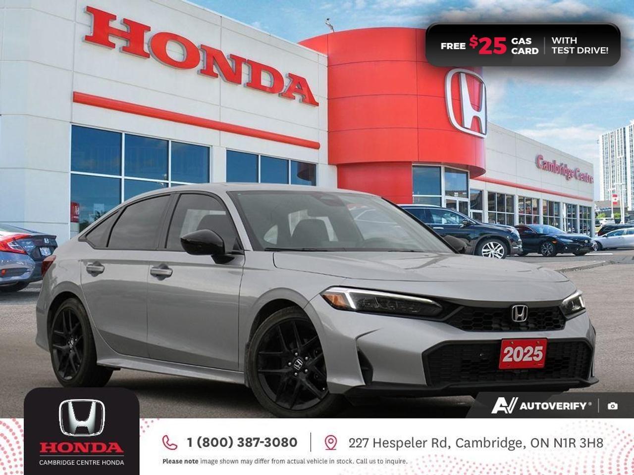 2025 Honda Civic Sport POWER SUNROOF | REARVIEW CAMERA | APPLE CARPLAY™/ANDROID AUTO™ Photo0