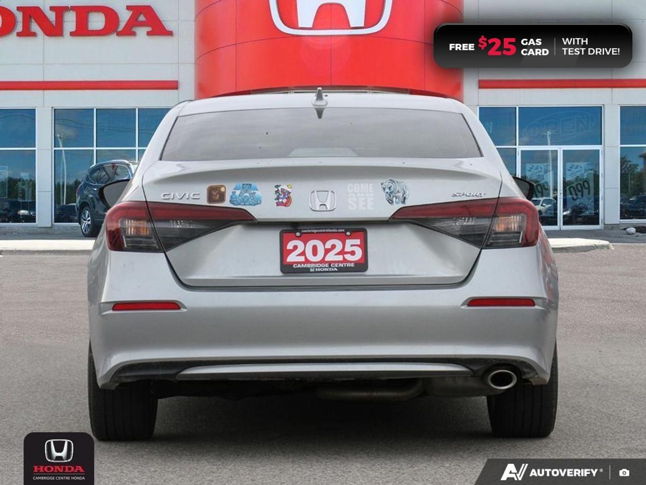 2025 Honda Civic Sport POWER SUNROOF | REARVIEW CAMERA | APPLE CARPLAY™/ANDROID AUTO™ Photo