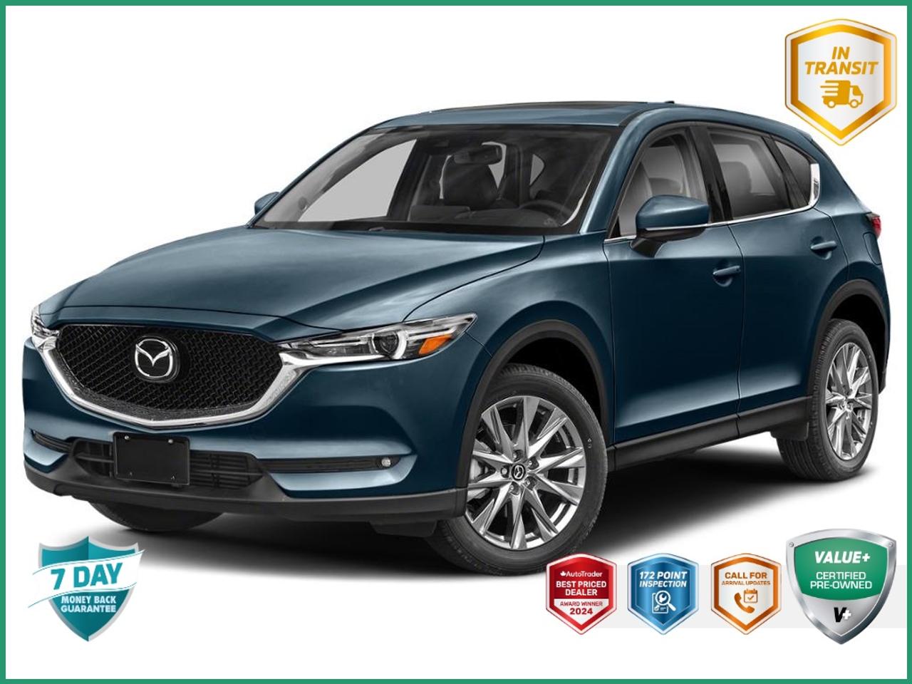 2021 Mazda CX-5 GT w/Turbo DEEP CRYSTAL BLUE MICA | BLACK LEATHER UPHOLSTERY | PKG AA50 | 2021.5 MODEL YEAR Photo0