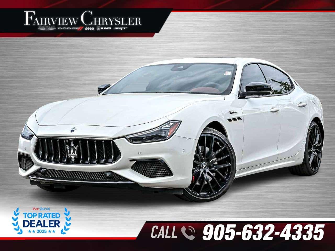 2023 Maserati Ghibli Modena Q4 AWD SUNROOF   RED LEATHER   SOFT CLOSE DOORS   INTERIOR CARBON   NERISSIMO PKG Photo0
