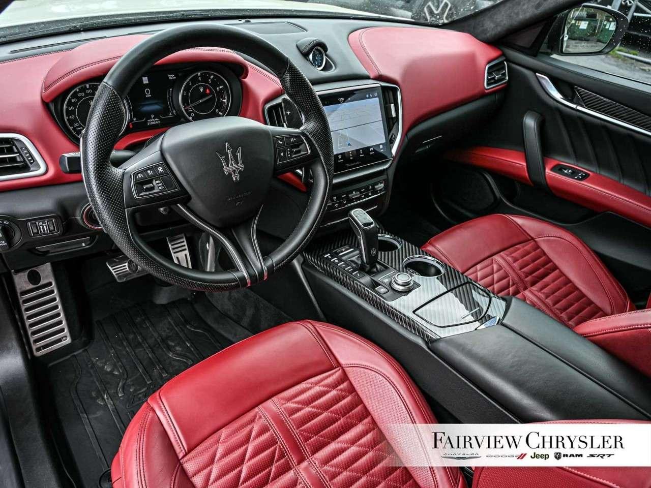 2023 Maserati Ghibli Modena Q4 AWD SUNROOF   RED LEATHER   SOFT CLOSE DOORS   INTERIOR CARBON   NERISSIMO PKG Photo
