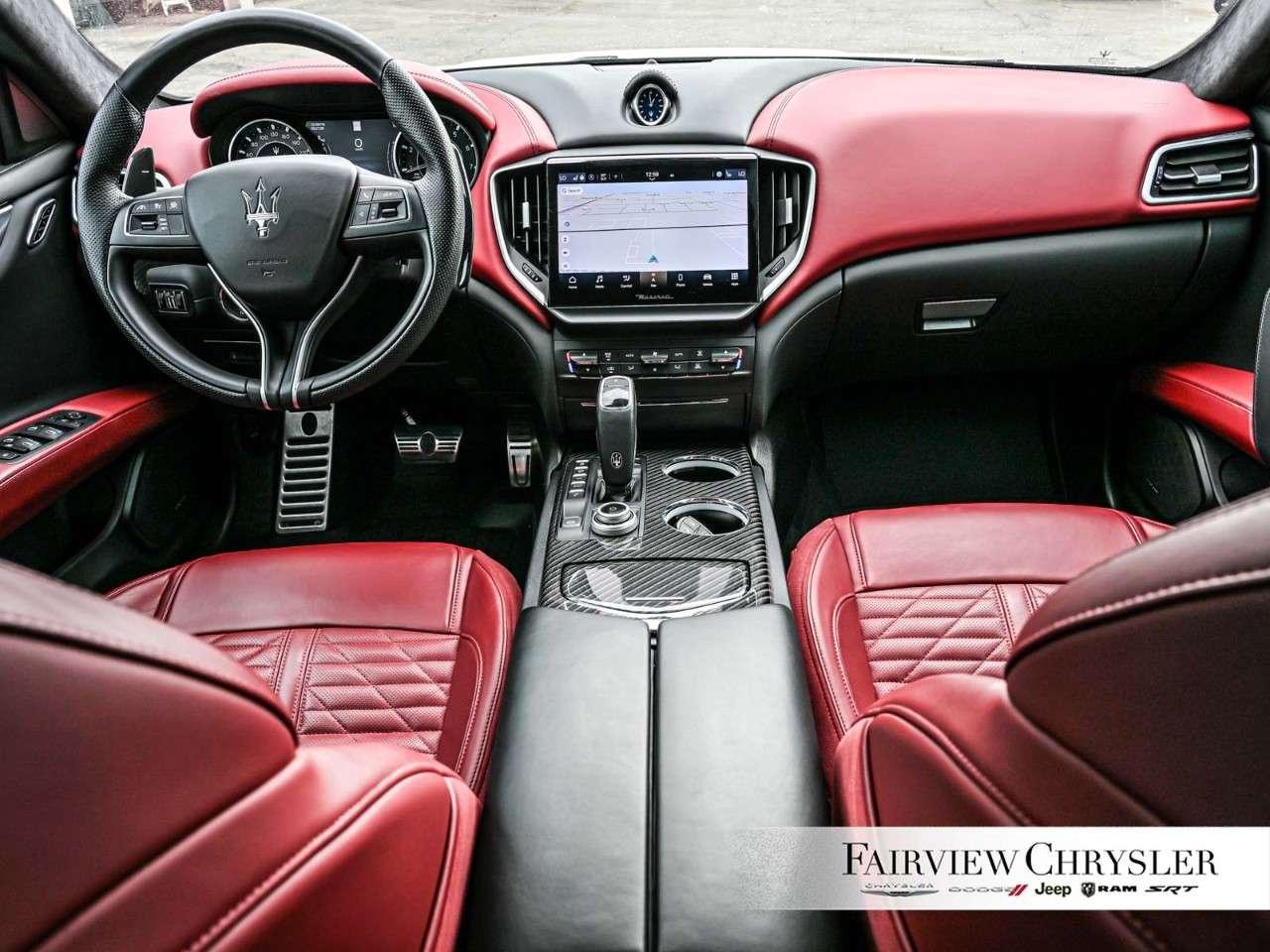 2023 Maserati Ghibli Modena Q4 AWD SUNROOF   RED LEATHER   SOFT CLOSE DOORS   INTERIOR CARBON   NERISSIMO PKG Photo