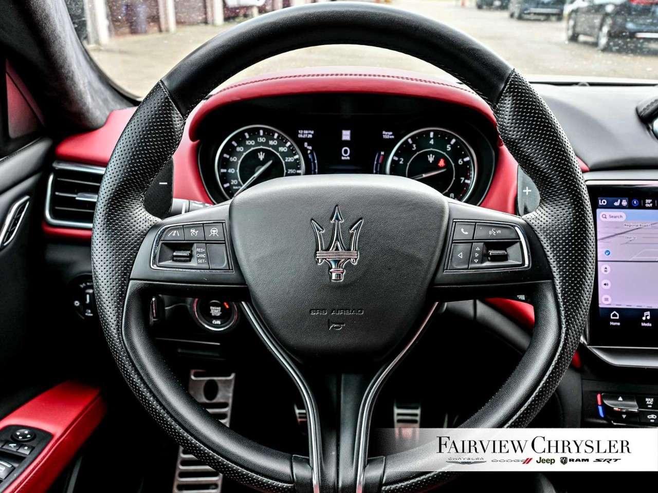 2023 Maserati Ghibli Modena Q4 AWD SUNROOF   RED LEATHER   SOFT CLOSE DOORS   INTERIOR CARBON   NERISSIMO PKG Photo