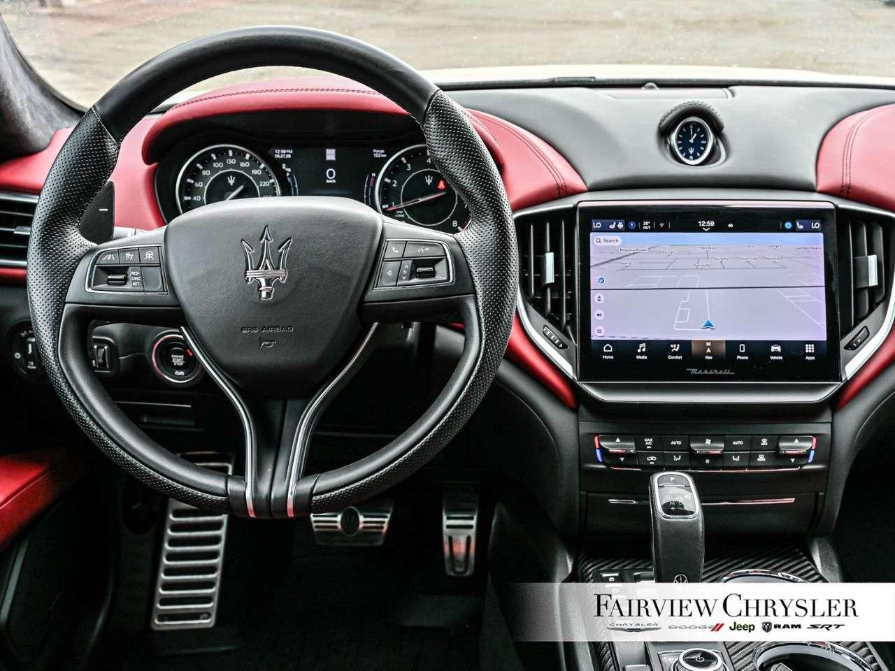 2023 Maserati Ghibli Modena Q4 AWD SUNROOF   RED LEATHER   SOFT CLOSE DOORS   INTERIOR CARBON   NERISSIMO PKG Photo