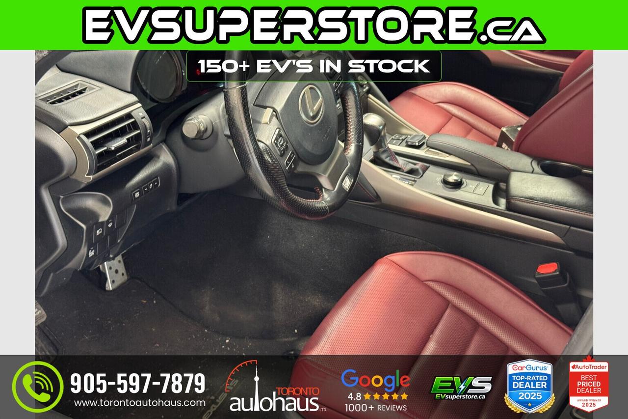 2017 Lexus IS 300/F-SPORT 2/CLEAN CARFAX/RED INT Photo