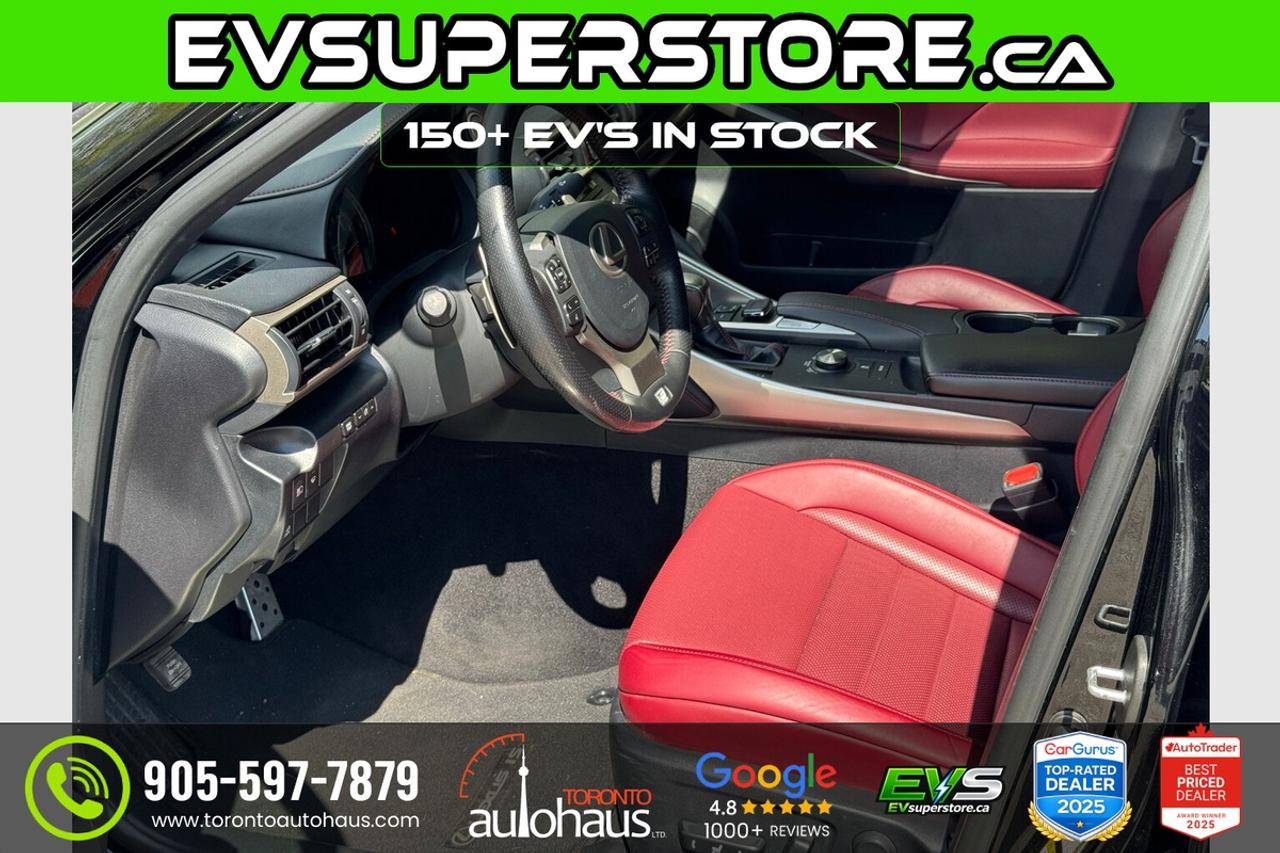 2017 Lexus IS 300/F-SPORT 2/CLEAN CARFAX/RED INT Photo