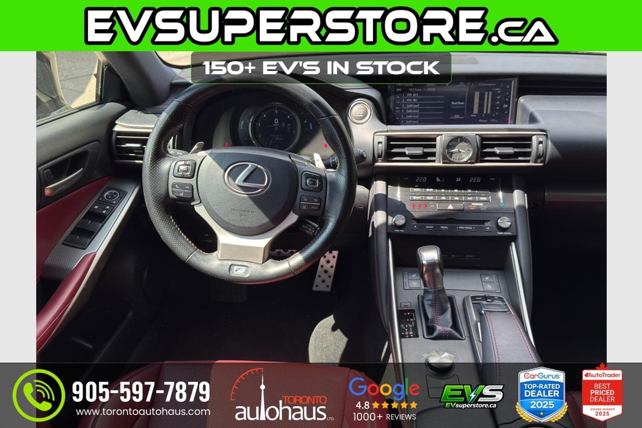 2017 Lexus IS 300/F-SPORT 2/CLEAN CARFAX/RED INT Photo