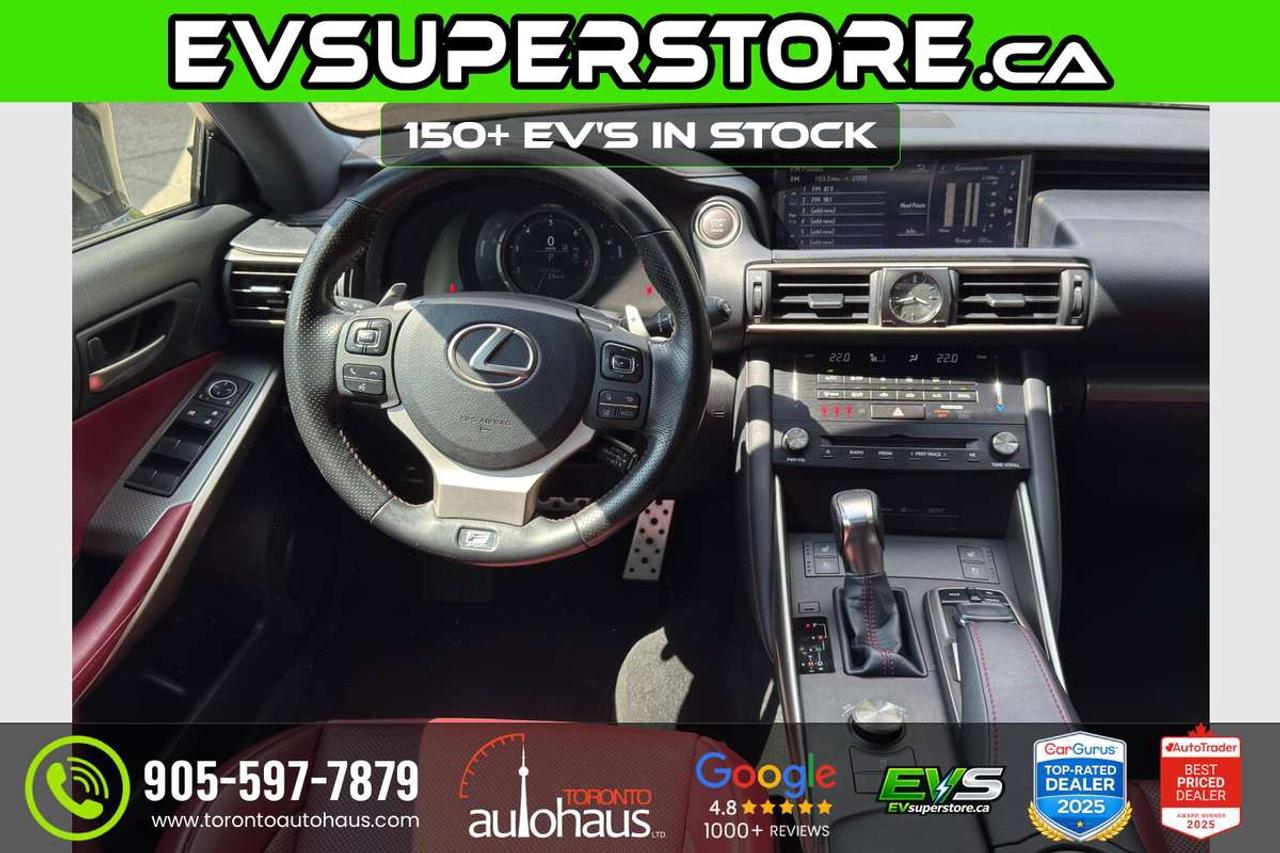 2017 Lexus IS 300/F-SPORT 2/CLEAN CARFAX/RED INT Photo