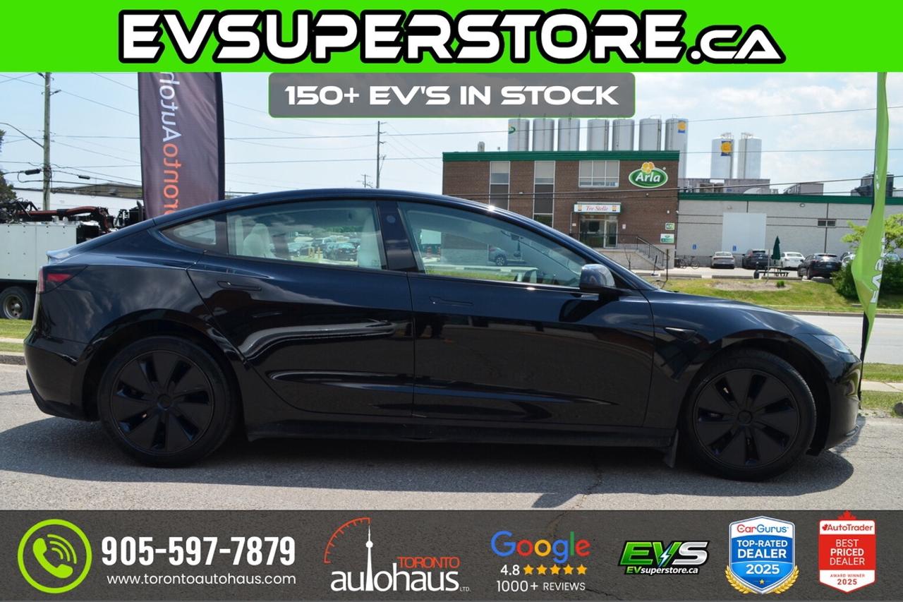 2025 Tesla Model 3 LR AWD White Interior I EVSUPERSTORE.CA Photo