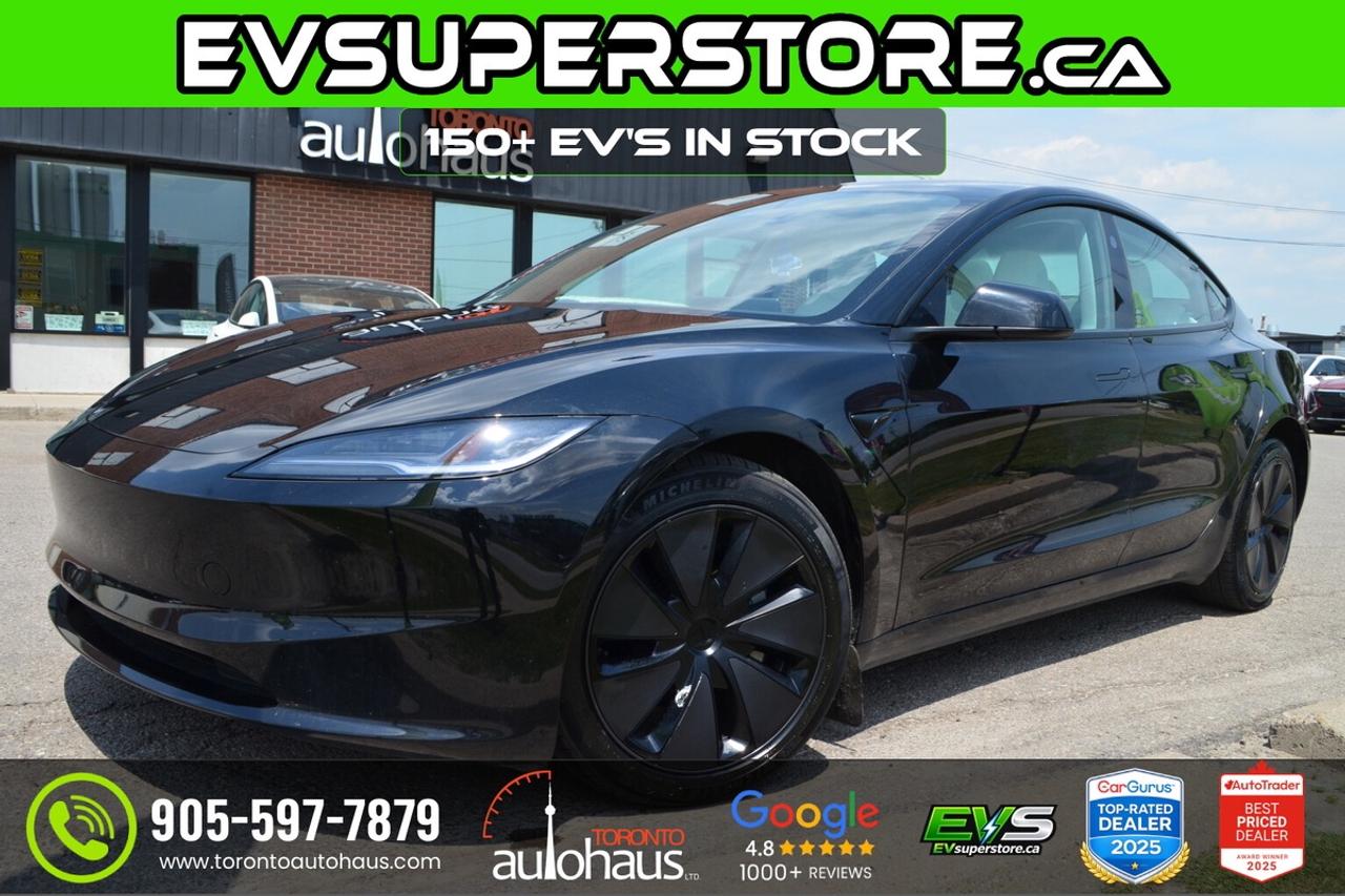 2025 Tesla Model 3 LR AWD White Interior I EVSUPERSTORE.CA Photo