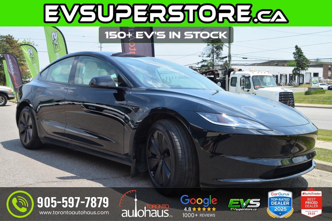 2025 Tesla Model 3 LR AWD White Interior I EVSUPERSTORE.CA Photo