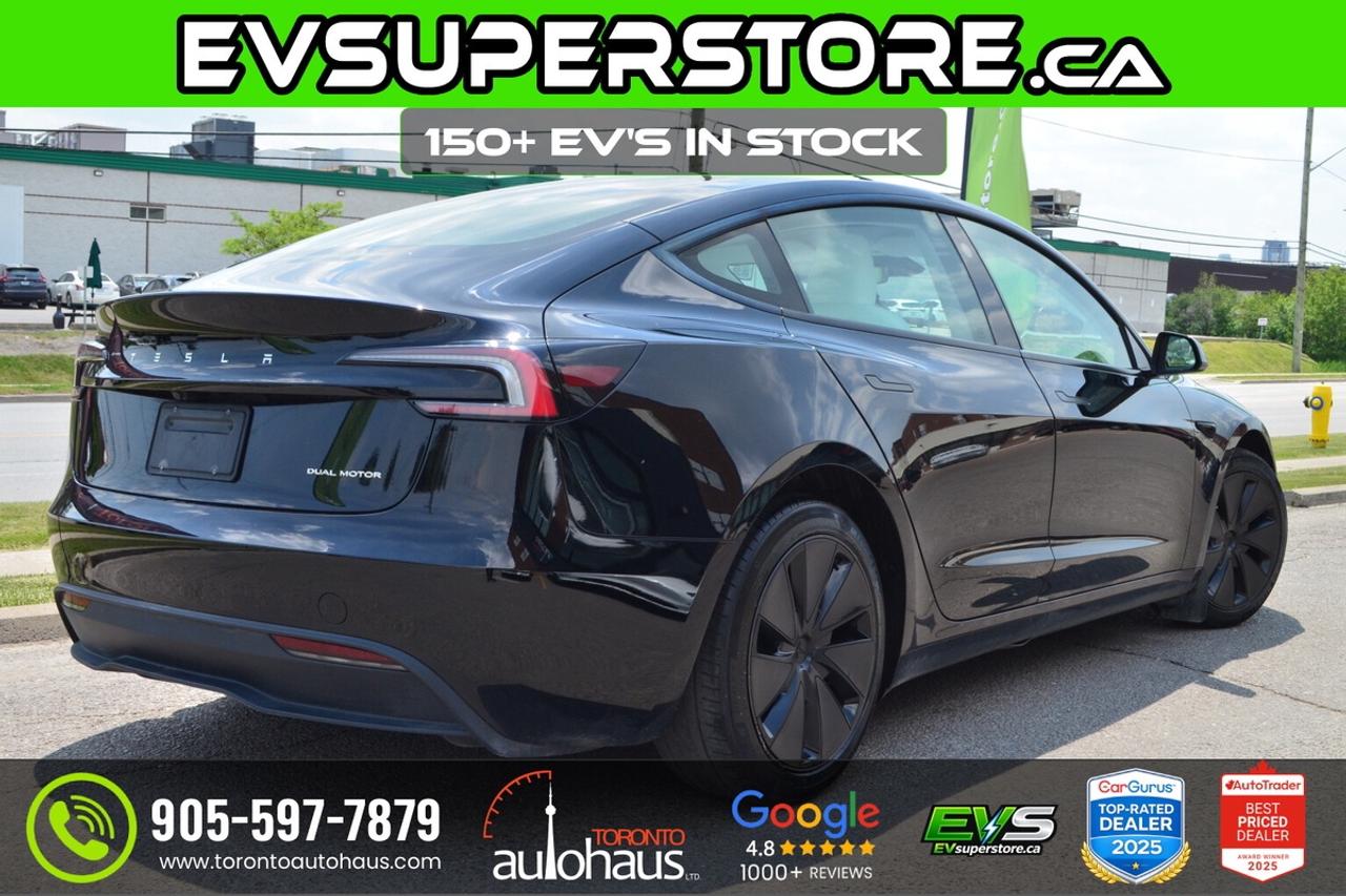 2025 Tesla Model 3 LR AWD White Interior I EVSUPERSTORE.CA Photo