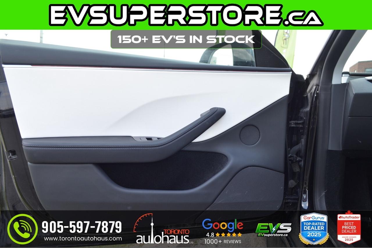 2025 Tesla Model 3 LR AWD White Interior I EVSUPERSTORE.CA Photo