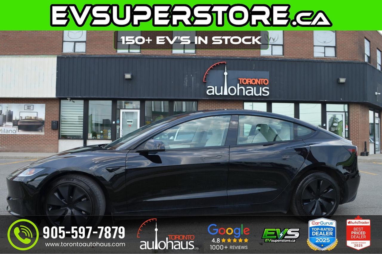 2025 Tesla Model 3 LR AWD White Interior I EVSUPERSTORE.CA Photo