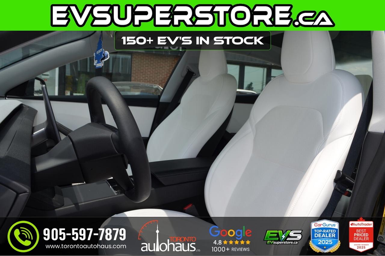 2025 Tesla Model 3 LR AWD White Interior I EVSUPERSTORE.CA Photo