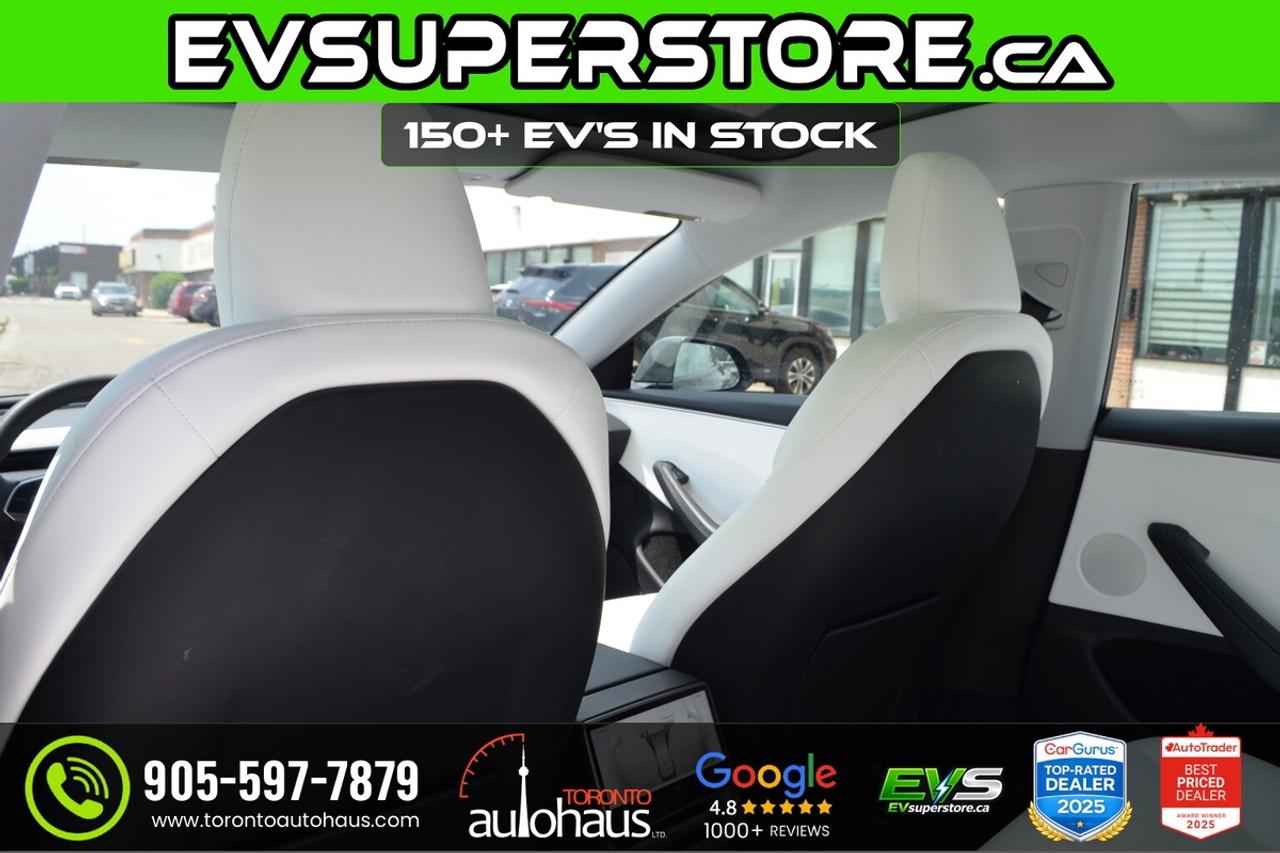 2025 Tesla Model 3 LR AWD White Interior I EVSUPERSTORE.CA Photo