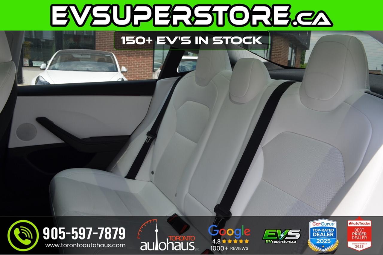2025 Tesla Model 3 LR AWD White Interior I EVSUPERSTORE.CA Photo