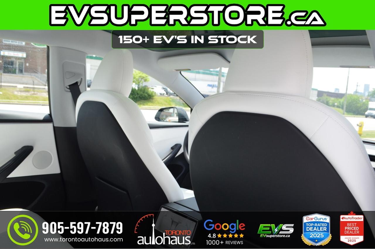 2025 Tesla Model 3 LR AWD White Interior I EVSUPERSTORE.CA Photo