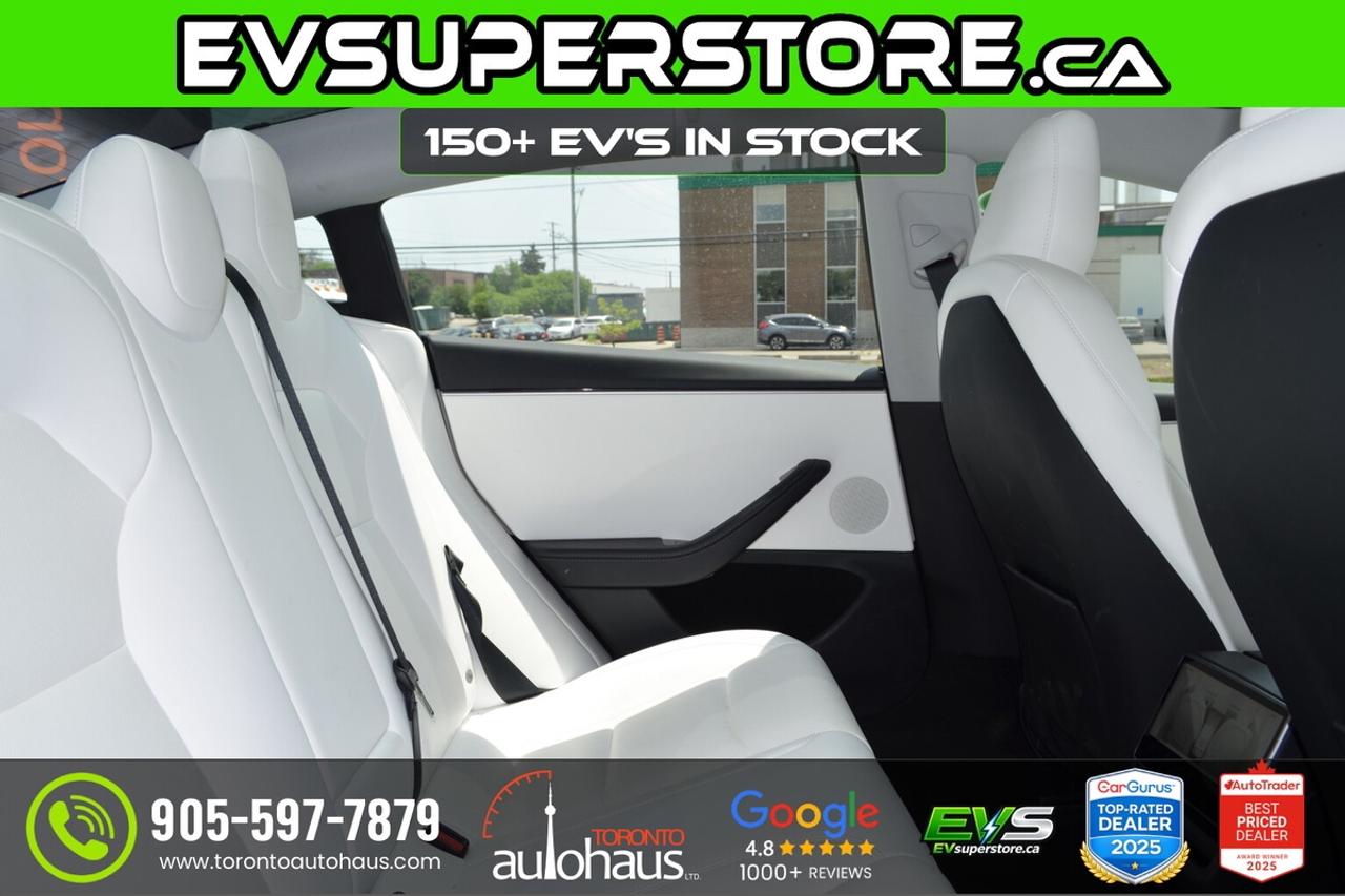 2025 Tesla Model 3 LR AWD White Interior I EVSUPERSTORE.CA Photo