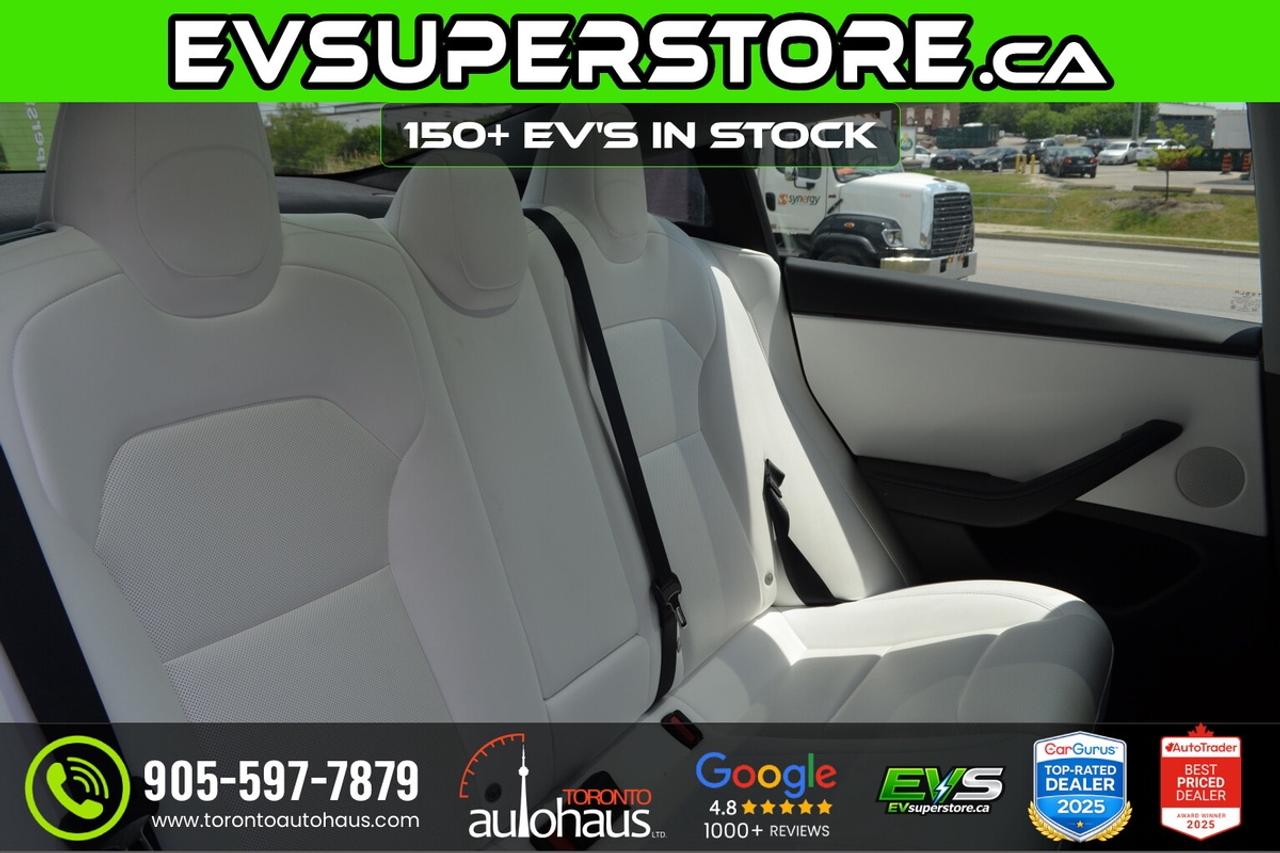 2025 Tesla Model 3 LR AWD White Interior I EVSUPERSTORE.CA Photo