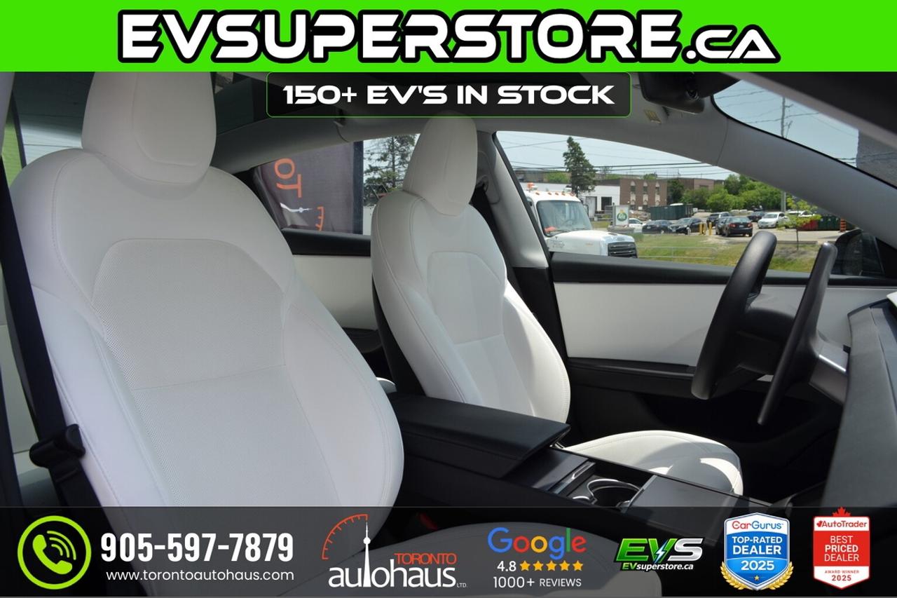 2025 Tesla Model 3 LR AWD White Interior I EVSUPERSTORE.CA Photo
