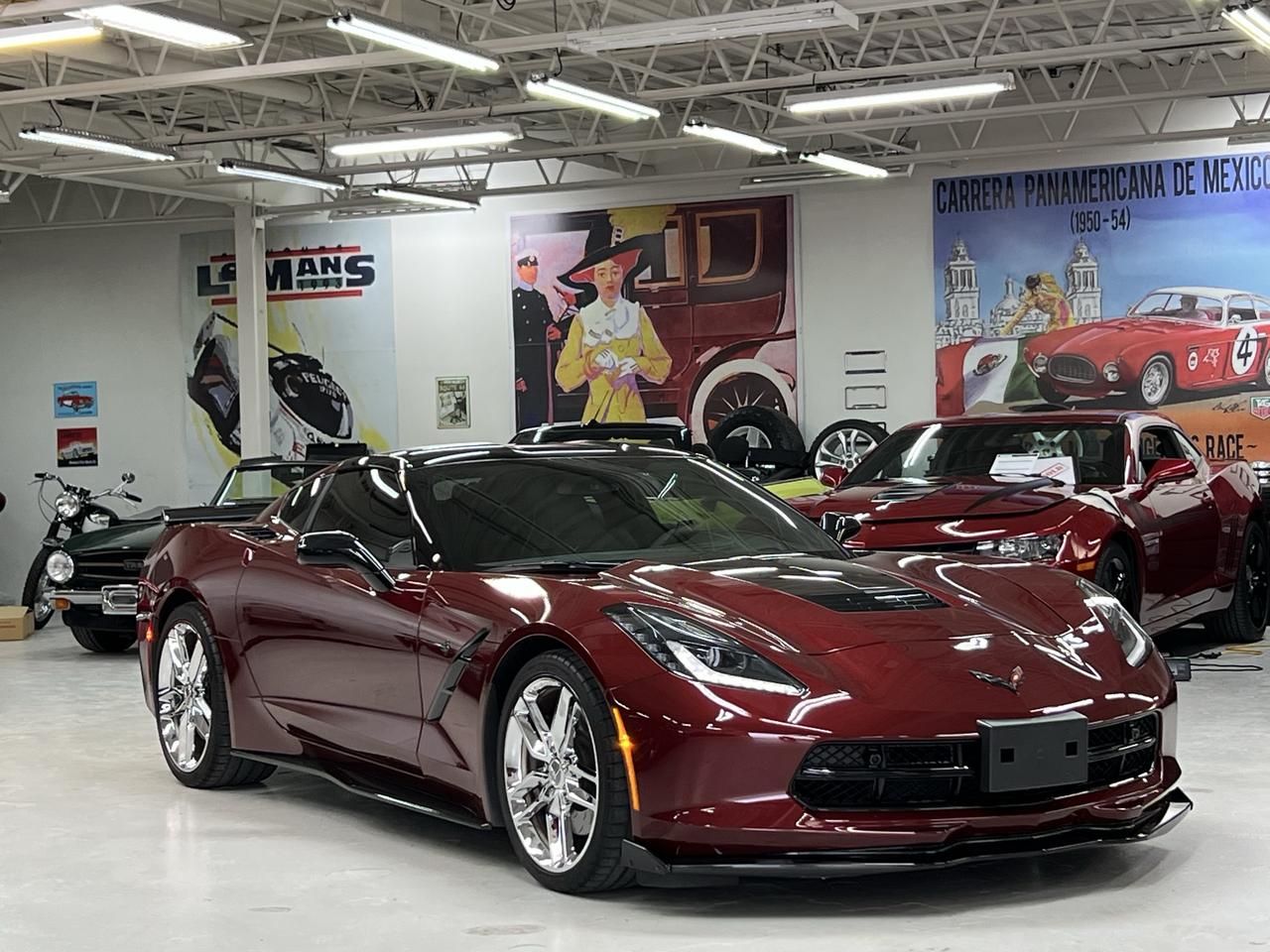 <p data-start=63 data-end=425>Youll stop traffic with this Long Beach Red Metallic over Jet Black C7 Coupe.&nbsp; This 2017 Stingray delivers the perfect mix of performance, style, and low-kilometre collectability. Powered by the legendary 6.2L LT1 V8 producing 455 horsepower and paired with the 8-speed paddle shift automatic transmission, this Corvette offers thrilling performance with everyday drivability.</p><p data-start=427 data-end=720>With just 17,000 km, this car presents exceptionally well and has clearly been cared for. Equipped with the desirable 2LT package, it includes heated and ventilated seats, premium Bose audio, head-up display, performance data recorder, navigation, removable transparent roof panel, and more.</p><p data-start=722 data-end=920>Finished in stunning Long Beach Red Metallic Tintcoat, this Corvette stands out everywhere it goes. The factory chrome aluminum wheels, red brake calipers, and aggressive stance complete the look.</p><p data-start=922 data-end=941>Factory Features include:</p><ul data-start=942 data-end=1274><li data-section-id=1jea4ly data-start=942 data-end=966>6.2L LT1 V8 &ndash; 455 HP</li><li data-section-id=1ptaprz data-start=967 data-end=1001>8-Speed Paddle Shift Automatic</li><li data-section-id=yd580i data-start=1002 data-end=1035>2LT Preferred Equipment Group</li><li data-section-id=16c1yt2 data-start=1036 data-end=1059>Performance Exhaust</li><li data-section-id=1n0qkff data-start=1060 data-end=1085>Magnetic Ride Control</li><li data-section-id=qqm15r data-start=1086 data-end=1115>Heated & Ventilated Seats</li><li data-section-id=ypdhku data-start=1116 data-end=1138>Bose Premium Audio</li><li data-section-id=8jtj1u data-start=1139 data-end=1158>Head-Up Display</li><li data-section-id=1254fpe data-start=1159 data-end=1173>Navigation</li><li data-section-id=zv8iit data-start=1174 data-end=1210>Transparent Removable Roof Panel</li><li data-section-id=xc1fjc data-start=1211 data-end=1238>Front Curb View Cameras</li><li data-section-id=xc1fjc data-start=1211 data-end=1238>Sueded Microfibre Seat Inserts</li><li data-section-id=xc1fjc data-start=1211 data-end=1238>Carbon Flash Badge Package</li><li data-section-id=xc1fjc data-start=1211 data-end=1238>Carbon Flash Mirrors and Spoiler</li><li data-section-id=xc1fjc data-start=1211 data-end=1238>Carbon Flash Ground Effects</li><li data-section-id=xc1fjc data-start=1211 data-end=1238>Exposed Carbon Hood Insert</li><li data-section-id=xc1fjc data-start=1211 data-end=1238>5 Split Spoke Chrome Wheels</li><li data-section-id=95k2ny data-start=1239 data-end=1274>Low Kilometres &ndash; Only 17,000 KM</li></ul><p data-start=1276 data-end=1417>This is the kind of Corvette that sells itself &mdash; low mileage, highly optioned, beautifully spec&rsquo;d, and ready for its next enthusiast owner.</p><p data-start=1419 data-end=1479 data-is-last-node= data-is-only-node=>Serious inquiries only. Financing available. Trades welcome.</p><p>&nbsp;</p>