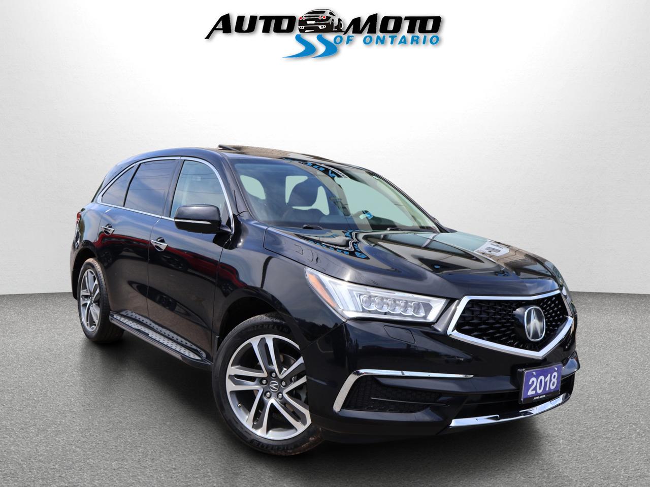 2018 Acura MDX NAVI AWD CERTIFIED *ACCIDENT FREE*7 SEATS* CAMERA NAV BLUETOOTH LEATHER HEATED SEATS SUNROOF CRUISE ALLOYS Photo