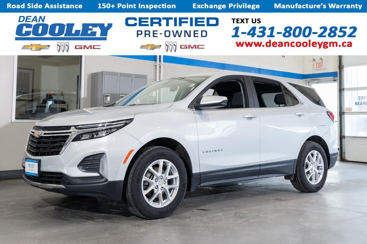 Heated Front Seats, Remote Engine Start, All Wheel Drive, Back-Up Camera, Lane Departure Warning, WiFi Hotspot, Bluetooth Connection    *     === Heated Front Seats: ===    Stay comfortable and cozy during cold months with seats that warm up at the touch of a button.   *     === Remote Engine Start: ===    Conveniently start your vehicle from a distance, ensuring its ready to go when you are.   *     === All Wheel Drive: ===    Enjoy enhanced traction and control, especially in challenging road conditions.   *     === Back-Up Camera: ===    Make parking and reversing safer and more secure with a clear view of whats behind you.   *     === Lane Departure Warning: ===    Stay on track with alerts that notify you if you unintentionally drift out of your lane.   *     === WiFi Hotspot: ===    Keep connected on the go by turning your vehicle into a mobile internet hotspot with a subscription.   *     === Bluetooth Connection: ===    Seamlessly connect your smartphone for hands-free calls and music streaming.  The Chevrolet Equinox LT trim offers a perfect blend of comfort and technology, setting itself apart with features like heated front seats and a remote start system, which are not available in the base model. The LT trim is also equipped with advanced safety features such as Lane Departure Warning and a Back-Up Camera, providing an extra layer of security during your drives. Additionally, with Android Auto and Apple CarPlay, you can seamlessly integrate your smartphone for navigation, music, and more, directly from your vehicles touchscreen. Located in Dauphin, this vehicle promises to deliver both functionality and style.  Dean Cooley GM has been serving the Parkland area since 1995, and we are proud to have contributed to the areas automotive needs for almost three decades. Specializing in Chevrolet, Buick, and GMC vehicles, along with certified pre-owned options, we take pride in matching you with the perfect vehicle to suit your needs. Our in-house financial experts are dedicated to simplifying the financing and leasing process, offering personalized solutions. At the heart of our operation lies our service department, complete with a cutting-edge collision and glass center. Here, we service all makes and models with meticulous precision and care. We also have a comprehensive parts department, stocked with essential parts, accessories, and tires all conveniently located under one roof. Visit us today at 1600 Main Street South in Dauphin and experience a new standard in the automotive industry.