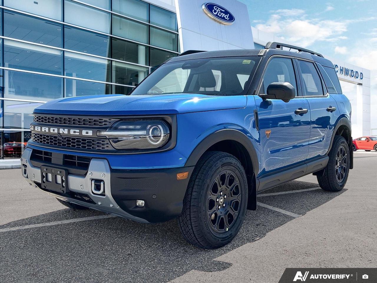 The 2026 Ford Bronco Sport Badlands is where capability meets comfort. Fresh off the lot at Birchwood Ford with just 26 km, this Badlands-trim SUV comes loaded with serious off-road hardware, advanced driver assistance technology, and a refined interior that makes every drive  on-road or off  a confident one.

Key Features:
- Part and Full-Time 4WD with Hill Descent Control and Hill Hold Control  purpose-built for off-road confidence
- 2.0L 4-cylinder engine delivering strong performance with 8.7 L/100 km highway fuel economy
- Adaptive Cruise Control with Stop-and-Go for effortless highway driving
- Heated leatherette steering wheel and voice-activated dual-zone automatic climate control for all-season comfort
- BLIS Blind Spot Information System, Lane Centering, and Evasion Assist for comprehensive safety awareness
- Aerial View Camera System plus front and rear parking sensors for precise maneuvering
- Flip-up rear window, full-size spare mounted inside under cargo, and Class II tow hitch  trail-ready right out of the box
- Driver Monitoring Alert and Collision Mitigation-Front for proactive protection on every journey

Ready to take it off the beaten path? Visit us at Birchwood Ford to book your test drive, ask questions, or get started on your purchase today. Explore your options at www.birchwoodford.ca  were here to make the process straightforward and pressure-free.
Birchwood Ford is your choice for New Ford vehicles in Winnipeg. 

At Birchwood Ford, we hold ourselves to the highest standard. Our number one focus is customer satisfaction which has awarded us the Ford of Canadas Presidents Award for 5 consecutive years. This honour is presented to Ford dealers that have proven outstanding results in Sales and Customer Service Excellence.

Are you a newcomer to Canada, recent graduate, first time car buyer or physically challenged? Ask us about our exclusive rebates and how they may apply to you.
 
Interested in seeing/hearing more? Book a test drive or give us a call at (204) 661-9555 and we can help you with whatever you need!

Dealer permit #4454
Dealer permit #4454