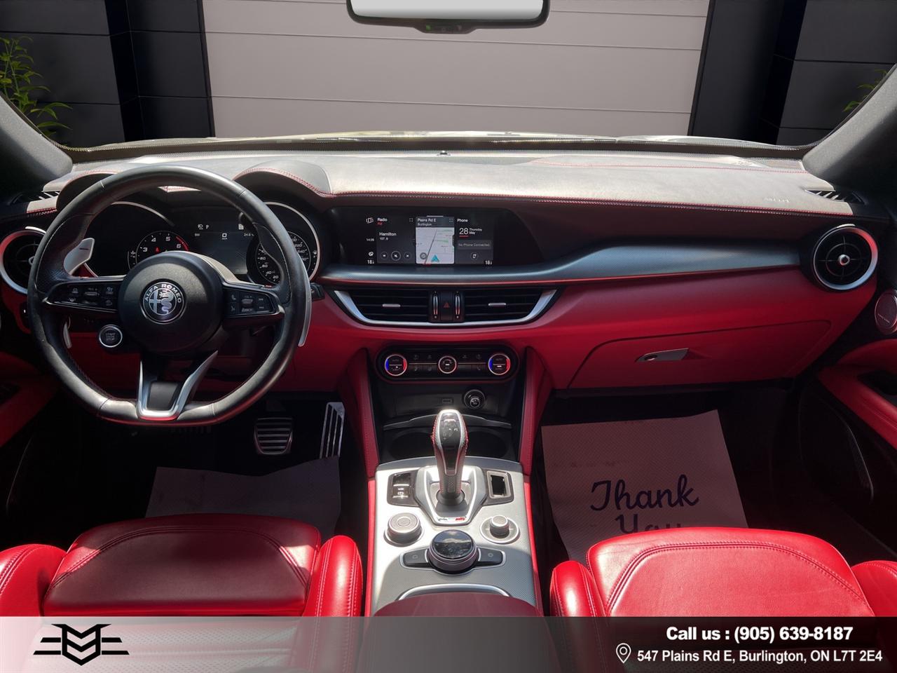 2021 Alfa Romeo Stelvio TI SPORT - AWD - One Owner - Navi - Leather !! Photo
